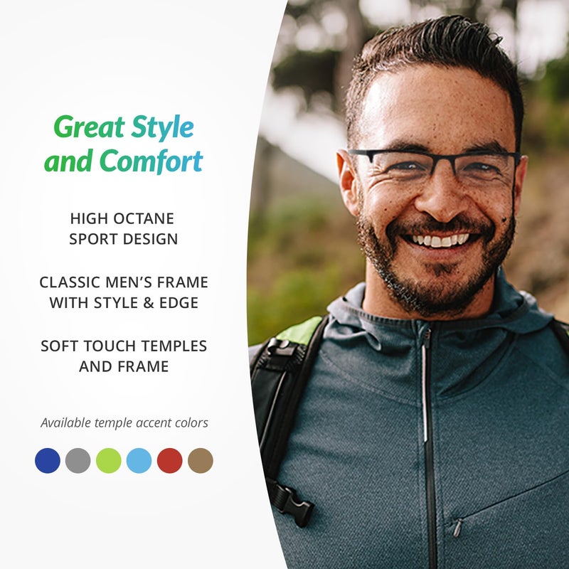 Sportex SAV Sportex Ar4150 Reading Glasses - Flexible, Durable, Ultra-Lightweight, High-Performance Readers for Men and Women - Image 4