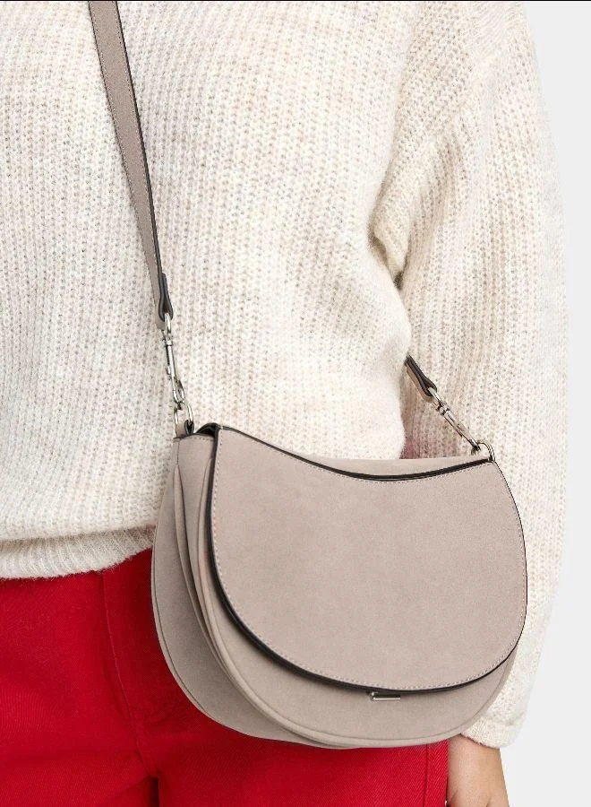 بارفوا حقيبة كروس بودي بتأثير جلدي مع فتحة