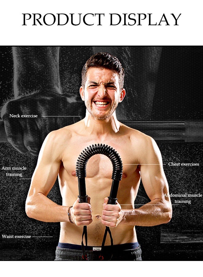 DUNISO 20KG Power Twister Bar，Upper Body Strength Training Bar,Portable Arm Strength Equipment with Gloves and Carry Bag，for Strengthening Chest Workout, Shoulders, Biceps, Arms - Image 4