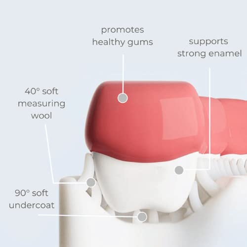Evvorio U Shaped Toothbrush for Kids with Soft Silicone Brush Head for 360 Degree Oral Cleaning, Suitable For 2-6 Years Toddlers, Heart Design, Multicolor, Pack of 2 - Image 5