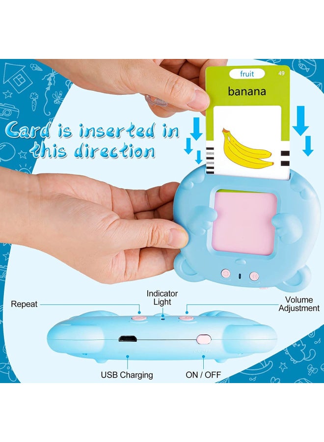 Educational Toys/learning Machines/early Education Intelligent Machines For Children-Color:Italian-English (224 Content) Blue Cat - Image 5