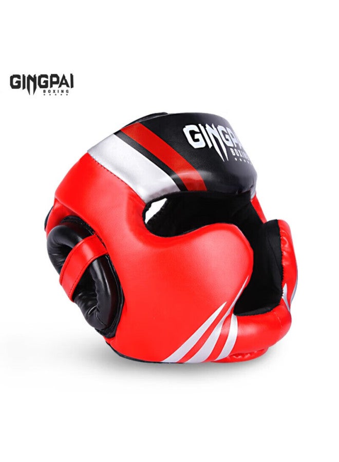 Competing pie Jingpai Boxing Head Guard, Professional Fighting And Sanda Protective Gear, For Adults And Children, Boxing Monkey Face Helmet, Full Protection Headgear - Image 4