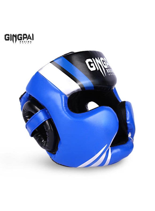 Competing pie Jingpai Boxing Head Guard, Professional Fighting And Sanda Protective Gear, For Adults And Children, Boxing Monkey Face Helmet, Full Protection Headgear - Image 2