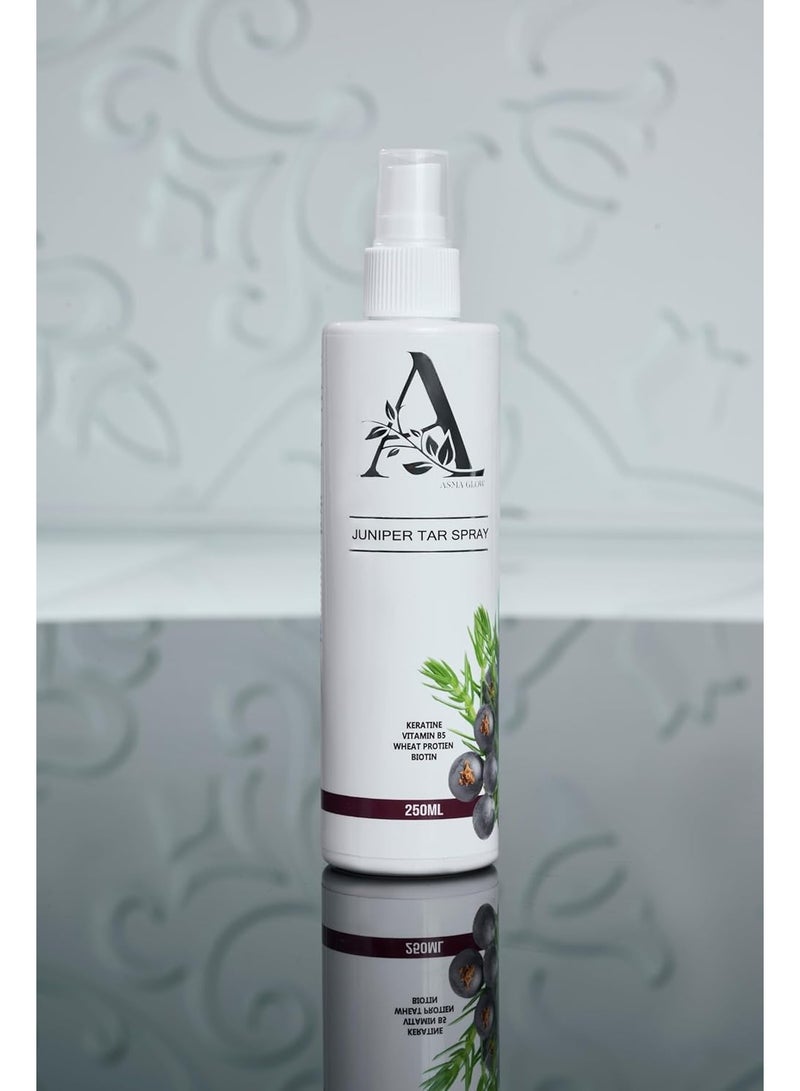 Asma Glow Juniper Tar Spray with Keratin & Biotin – Scalp Care & Hair Strengthening Spray – 250ml - Image 1