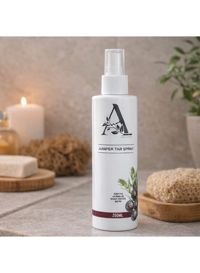 Asma Glow Juniper Tar Spray with Keratin & Biotin – Scalp Care & Hair Strengthening Spray – 250ml - Image 3