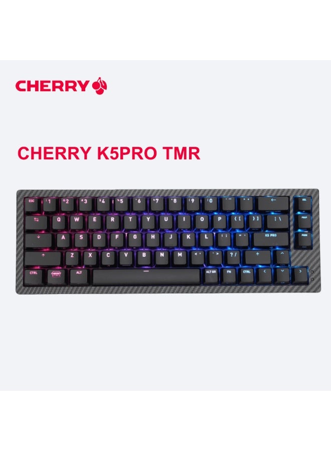 CHERRY K5PRO TMR Magic Crystal Magnetic Switch Keyboard Carbon Fiber Plate Custom Keyboard - Image 1