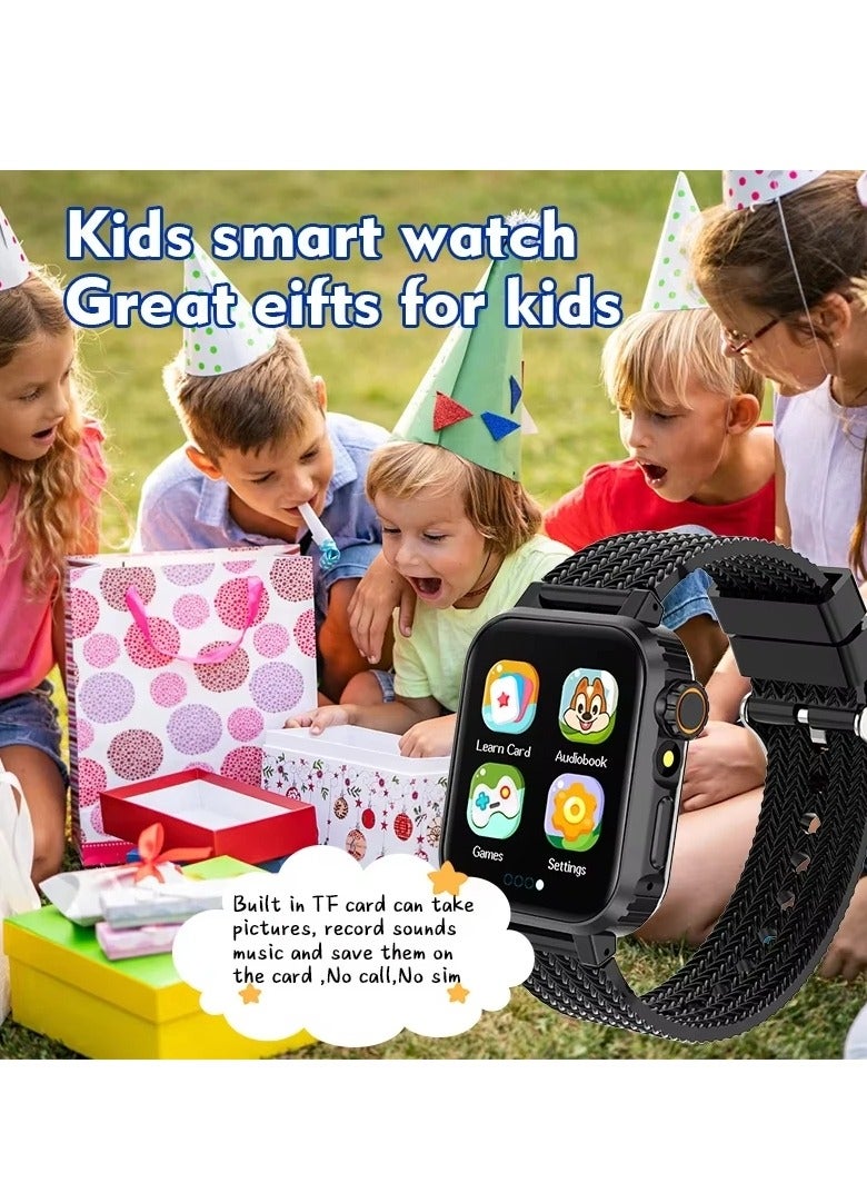 Children's Smart Watch 32 Games, 1.69 Inch HD Camera Music Video Pedometer Audio Book Alarm Clock Smartwatch Boy Girl Gift for 4-12 Years - Image 2