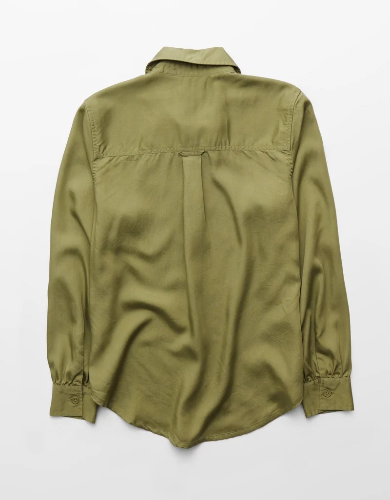 American Eagle  AE Bestie Button-Up Shirt for Women | Best Price UAE