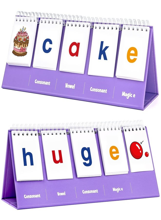 Aizweb Magic E Word Games,Phonics Games Flash Card for Preschool Kindergarten Classroom Must Haves,Spelling Reading Learning Games,Speech Therapy Montessori Educational Toy for Kid 3 4 5 Year Old - Image 1