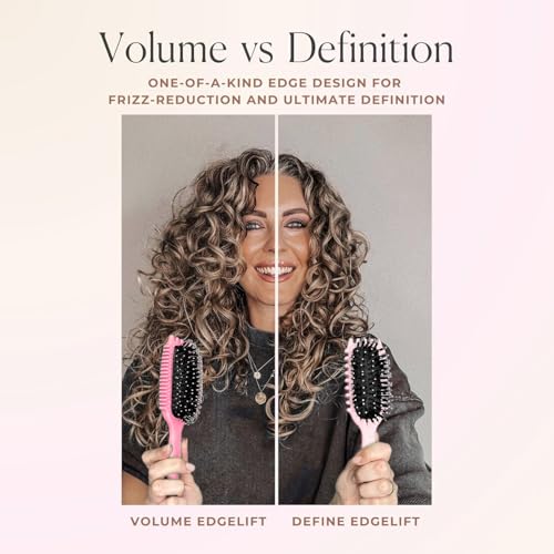 Jiffix Curly Hair Brush – Curl Defining & Detangling Brush for Women & Men – Boar Bristle Styling Brush for Shaping, Combing & Enhancing Natural Curls – Suitable for All Hair Types (RED) - Image 5