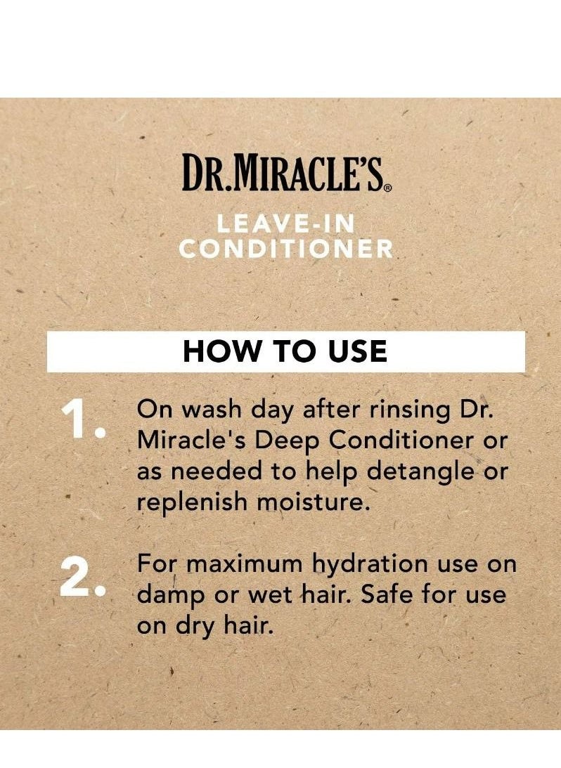 Dr. Miracle'S Leave In Conditioner, Blended With Vitamins A, C & E For Strong, Soft, Manageable Shiny Hair 237 ml