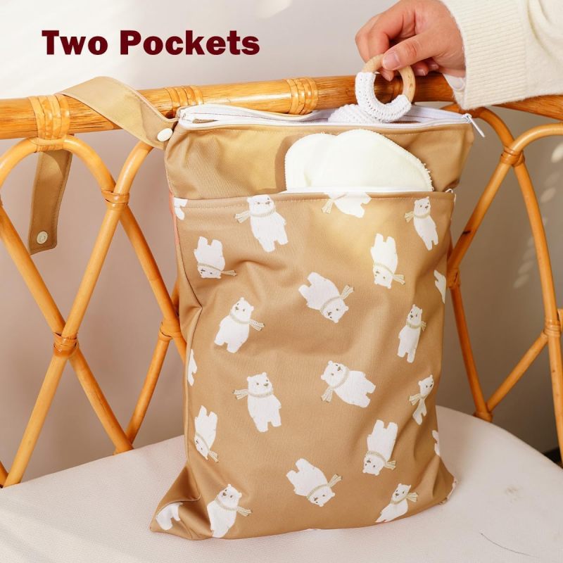Wet Dry Bag 30*40CM Waterproof - Reusable Storage Bag for Baby Gear, Travel, Gym, Swim - Image 3