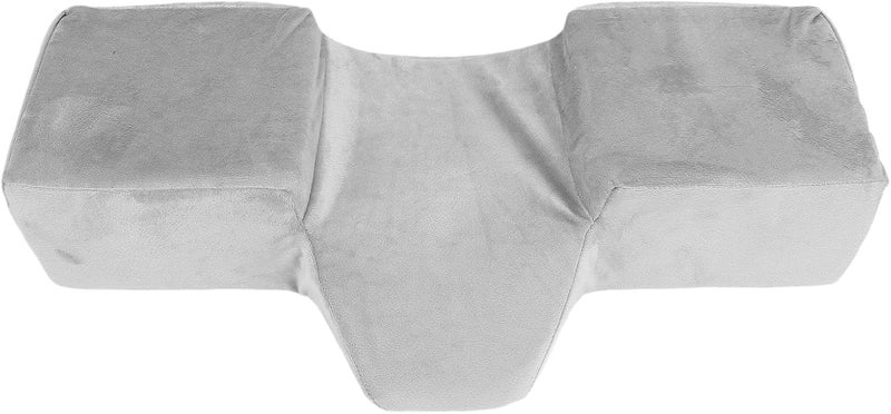 Eyelash Extension Neck Pillow, Ergonomic Memory Foam, 24.2x12.2x4.5in Gray - Comfortable Support, Skin Friendly Fabric, Beauty Salon Use (Gray) - Image 1
