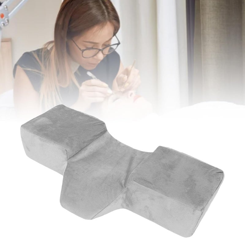 Eyelash Extension Neck Pillow, Ergonomic Memory Foam, 24.2x12.2x4.5in Gray - Comfortable Support, Skin Friendly Fabric, Beauty Salon Use (Gray) - Image 4