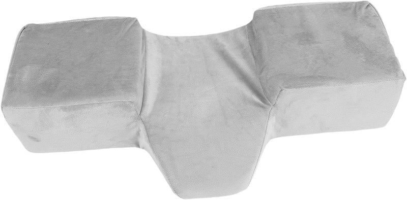 Eyelash Extension Neck Pillow, Ergonomic Memory Foam, 24.2x12.2x4.5in Gray - Comfortable Support, Skin Friendly Fabric, Beauty Salon Use (Gray) - Image 3