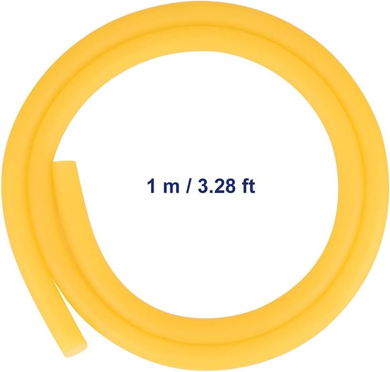 Labasics Rubber Tubing, Pure Latex Amber Tubing Natural Rubber Tube 7/16 inch (12 mm) OD 5/16 inch (8 mm) ID Highly Elastic and Strong, 3 Feet - Image 2