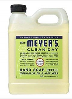Mrs. Meyer's Clean Day Earth Friendly, Mrs. Meyers Liquid Hand Soap Refill 33 Oz Lemon Verbena Scent - Pack of 6  - Image 2