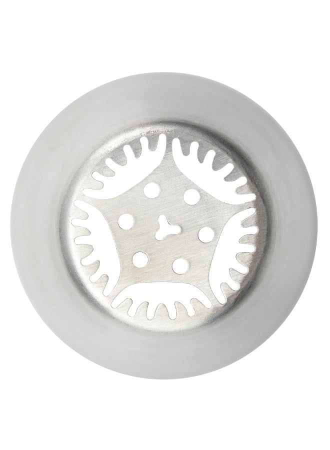 Restaurantware Russian Piping Tip, 1 Lily Cake Decor Piping Tip - #53, Corrosion-Resistant, Stainless Steel Decorating Tip For Frosting, Dishwashable, Decorate Cupcakes, Cakes, or Cookies - Image 1