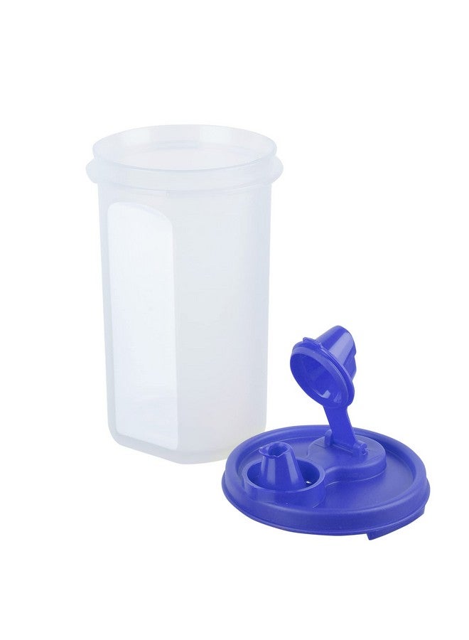 SIMPARTE Set of 2 Blue Plastic Oil Dispensers - 585ml Each - with Flip-Top Pouring Nozzle | Leak-Proof Oil Pourer Container for Cooking and Kitchen Use | Easy Flow, BPA-Free for Everyday Use - Image 5