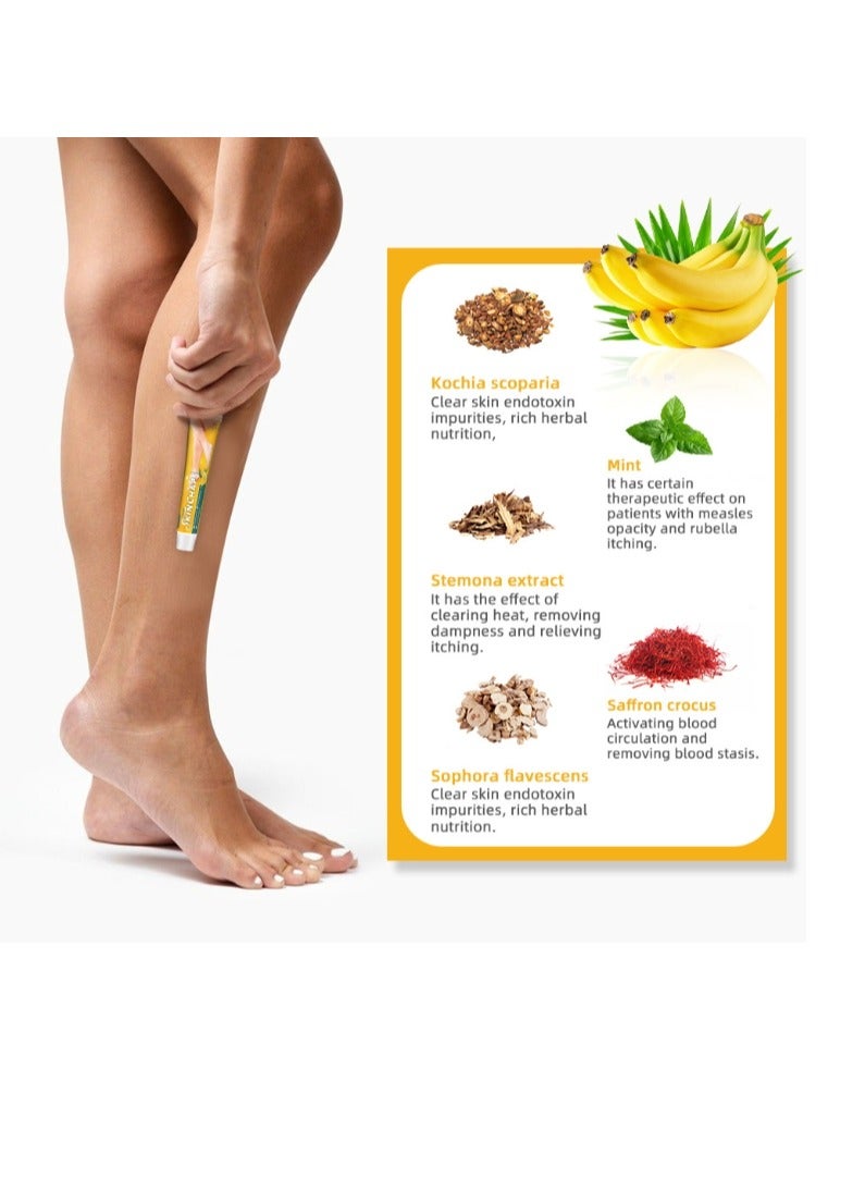 سوميفون مقياس جلد الثعبان كريم تشققات الجلد كريم يخفف الكيراتين لطيف ناعم تبييض البشرة وترطيبها يخفف الحكة المراهم العشبية 20 جرام - Image 5