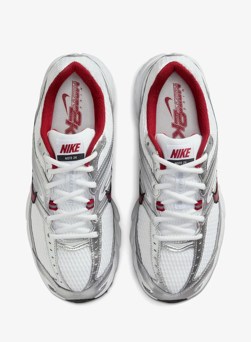 Nike WHITE/TEAM CRIMSON-MTLC SILVER-BLACK-FLT SILVER-PHOTON DUST Air Max Moto 2K for Women | Best Price UAE
