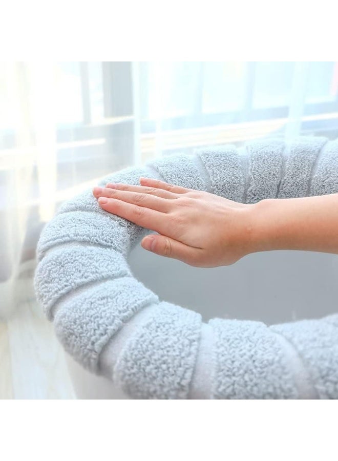 Toilet Seat Cover Washable Soft Warmer - Stretchable, Easy Installation (Assorted) - Image 5