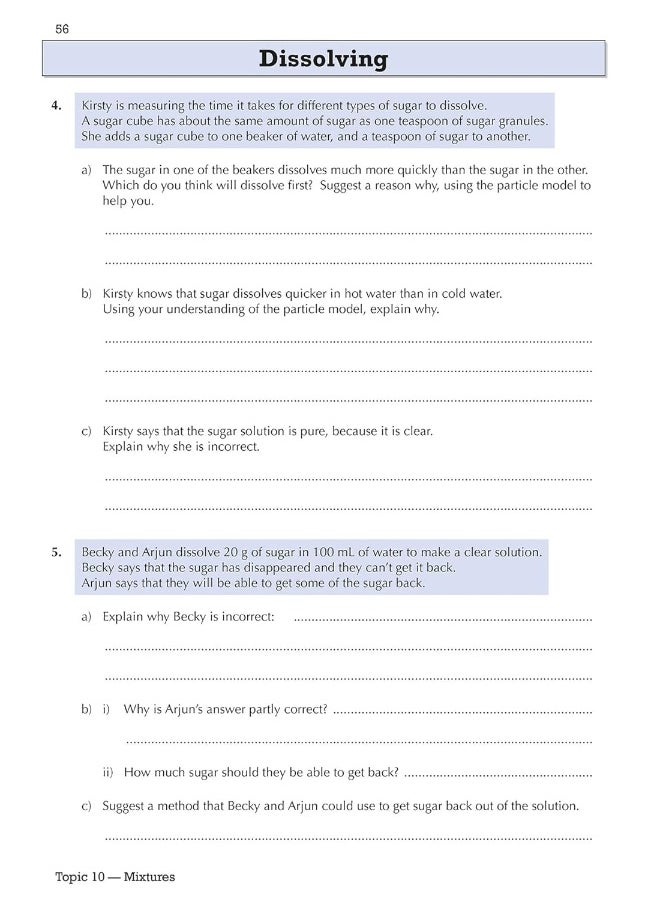 null - KS3 Science Year 7 Targeted Workbook (with answers) - Image 1
