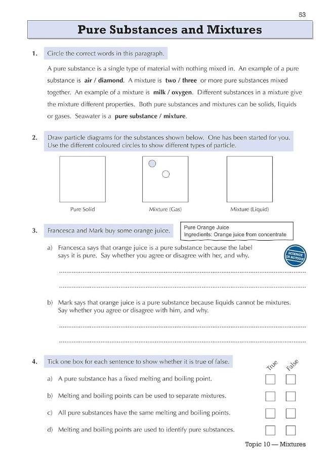 null - KS3 Science Year 7 Targeted Workbook (with answers) - Image 1