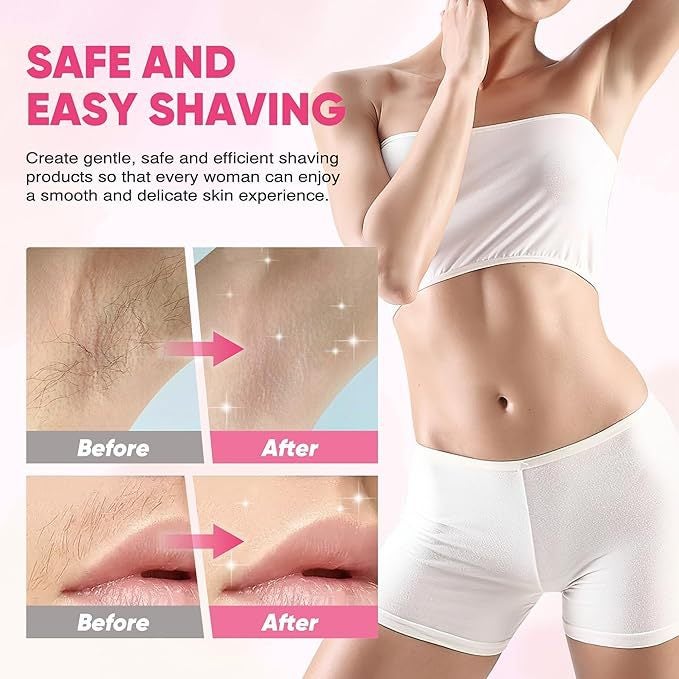 Waterproof Rechargeable Ladies Electric Shaver Dual Head Full Body Wet & Dry Hair Removal Razor - Image 4