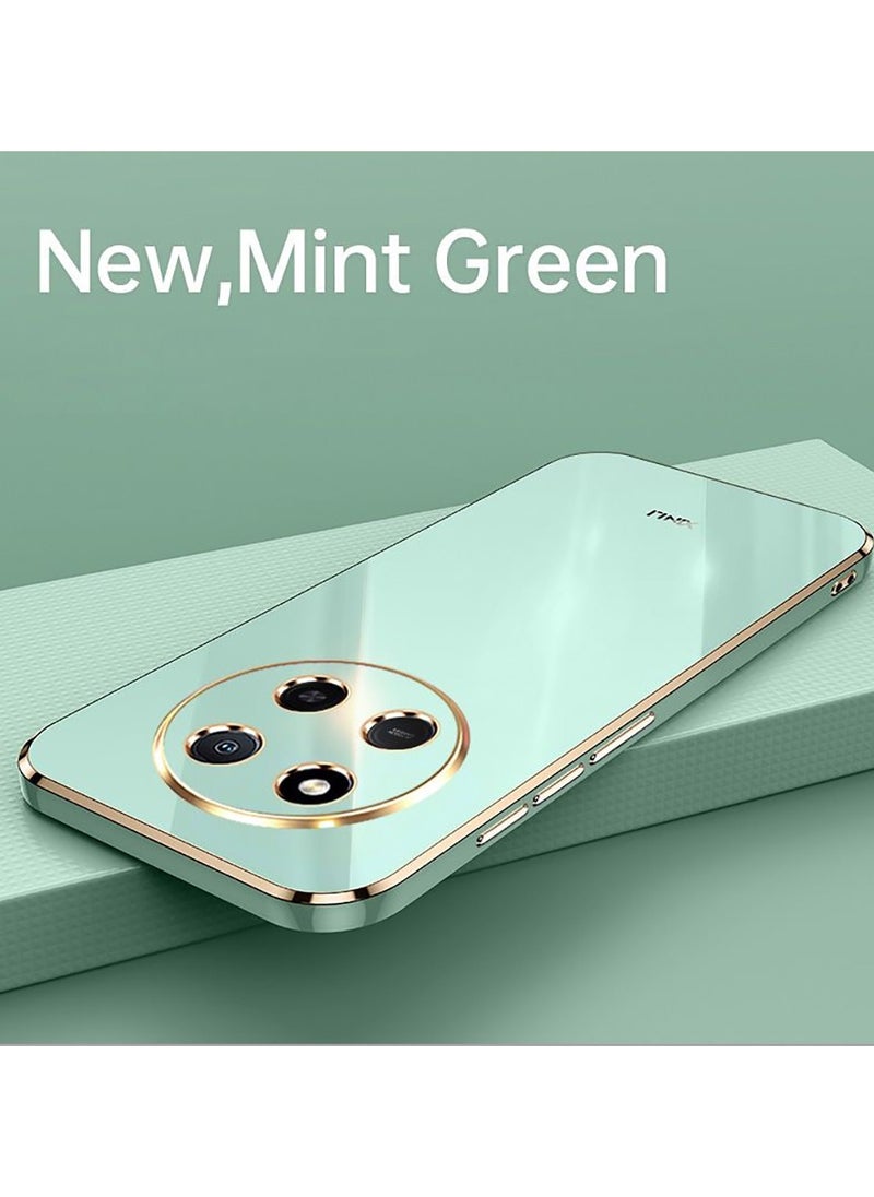 ICARLUS For Honor X9c 5G Case Glossy Electroplating TPU Protective Cover Gold-Green  - Image 2