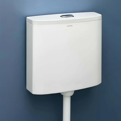 Plantex Dual Cistern Flush Tank/Polypropylene Flush Tank for Toilet with 10 Ltr Water Capacity/Western Toilet Flush Tank - Pack of 1 (White) - Image 1