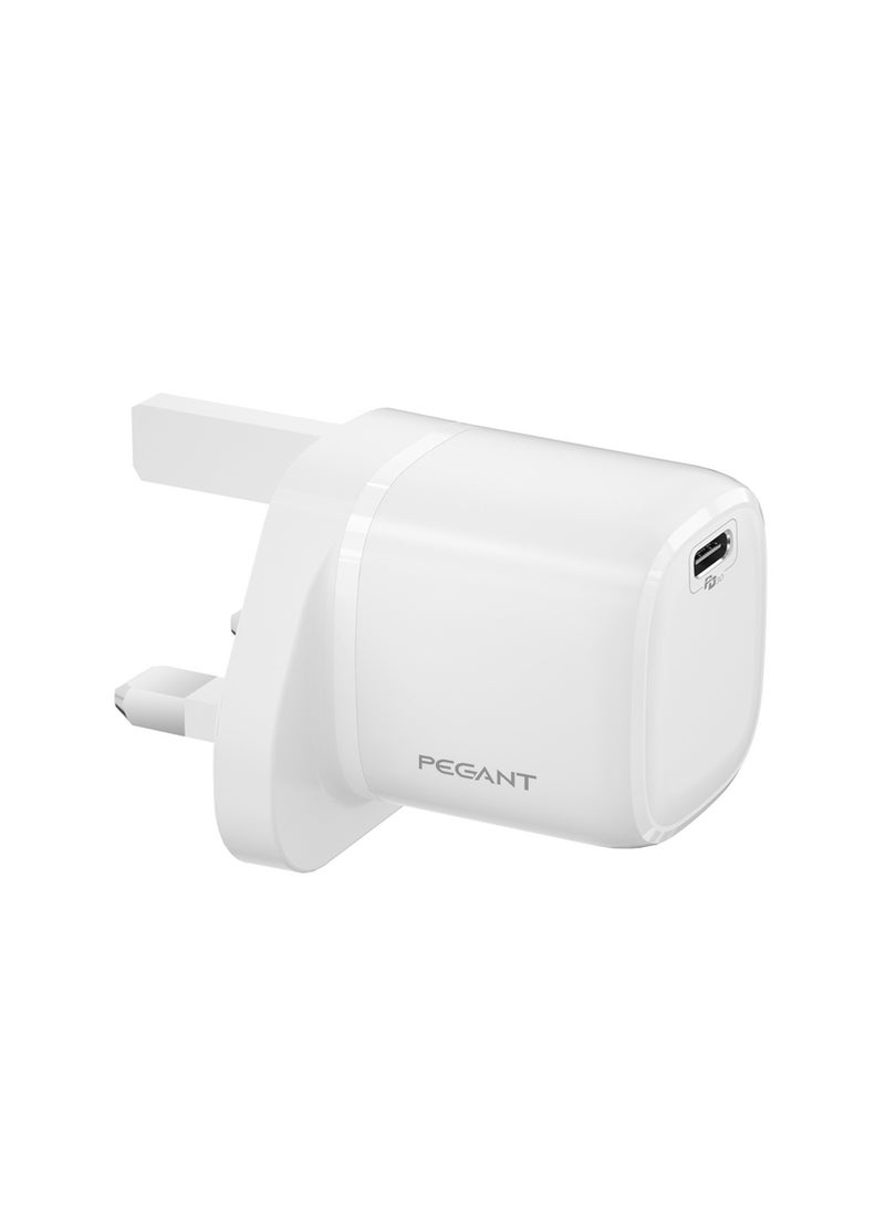 PEGANT - 30W USB-C PD GaN Fast Charger Wall Adapter Plug Type C - Image 1