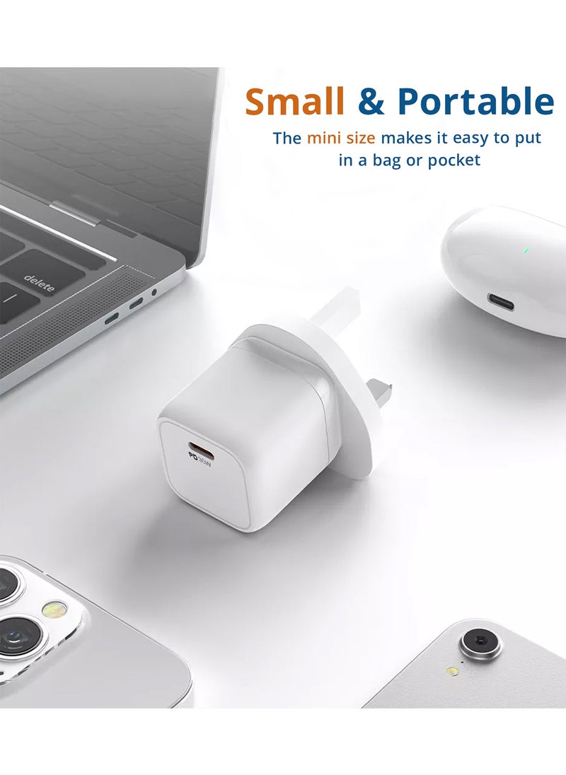 PEGANT - 30W USB-C PD GaN Fast Charger Wall Adapter Plug Type C - Image 1