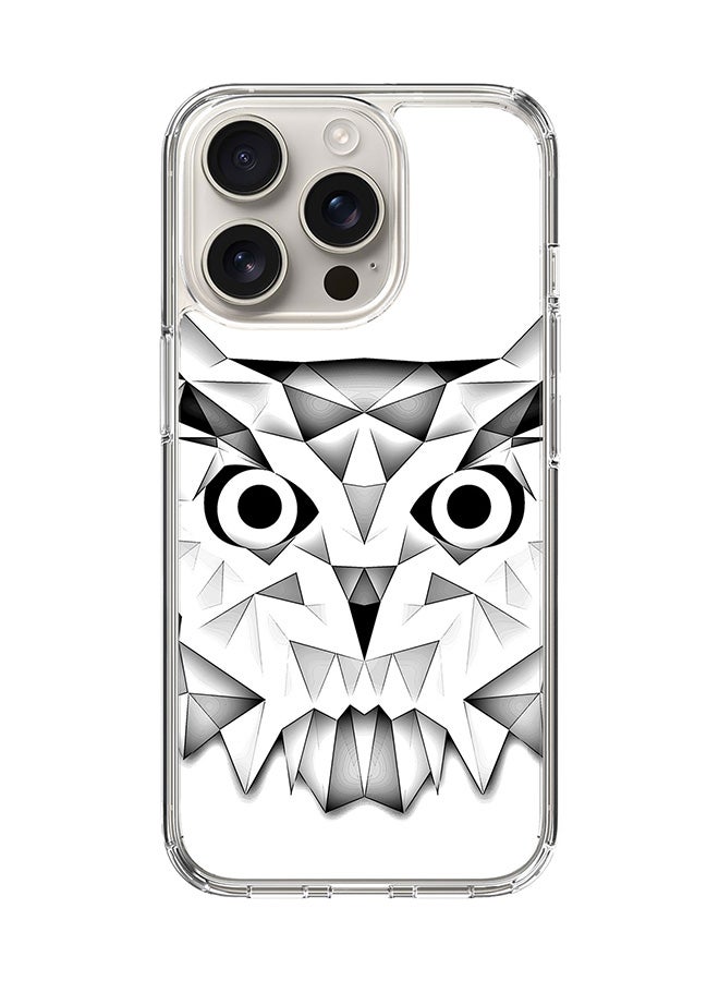 Stylizedd For iPhone 16 Pro Case [Compatible with MagSafe] Slim Magnetic cover Clear Phone Case - Poly Owl - Image 1