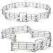 TOYMANY 20PCS Corral Fencing Panel Accessories Playset Includes 2 Gates Fences Plastic Fence Toys for Barn Paddock Horse Stable or Farm Animals Horses Figurines Educational Gift for Kids Toddler - Image 3