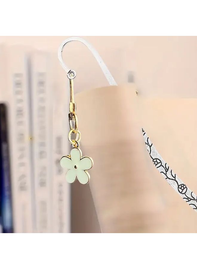 Silvery Alloy Bookmark Keyring Holder for Books Ereaders Tablets Gift for Readers - Image 3