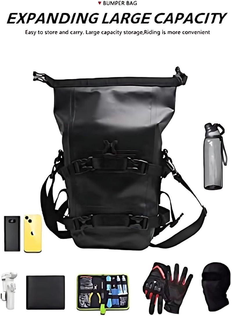 Vroxy Waterproof Motorcycle Crash Bar Bag – 8l Heavy-Duty Frame Bag, Tail Luggage & Travel Gear for Motorcycles, Bicycles & Bikes(1Pcs) - Image 3