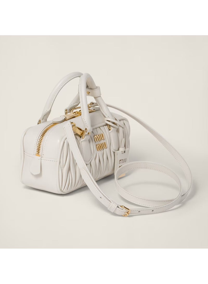 MIU Arcadie Top Handle Bag in Matelassé Nappa Leather Crossbody Shoulder - Image 2