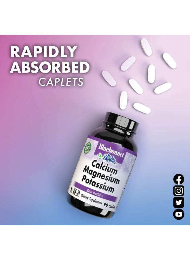 Bluebonnet Calcium Magnesium Plus Potassium Caplets, Off White, 180 Count - Image 4