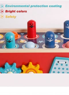 Lee Yon Wooden Hammering and Pounding Toys For Toddlers Educational Wooden Toy for Boys Girls Birthday Gift,Whack a Mole Game for Toddlers,Xylophone Gopher, Mouse and Hamster, Gift for 3+ Years， Multicolour  - Image 5