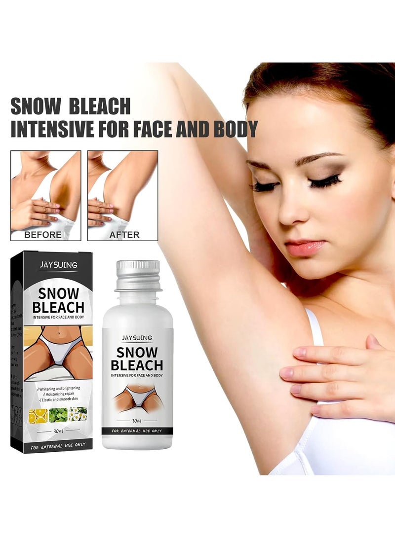Jaysuing Body Whitening Cream - Mild Moisturizing Skin Bleaching Cream 30ml | Lighten Melanin Nourishing Inner Thigh Lightening Cream Skin Care for Women - Image 2