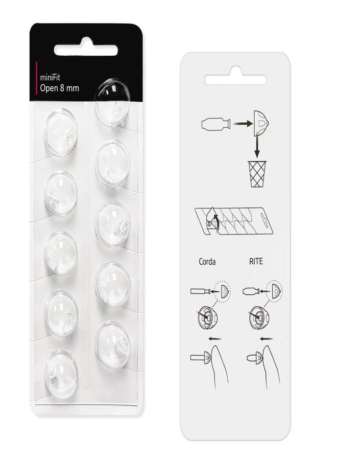 Phirunty Open 8mm-Hearing Aid Domes for Oticon Minifit, Oticon Hearing Aid Supplies, Replacements Parts Accessories Universal Oticon Domes for Hearing Aids Cleaning Kits (30 Pcs) - Image 3