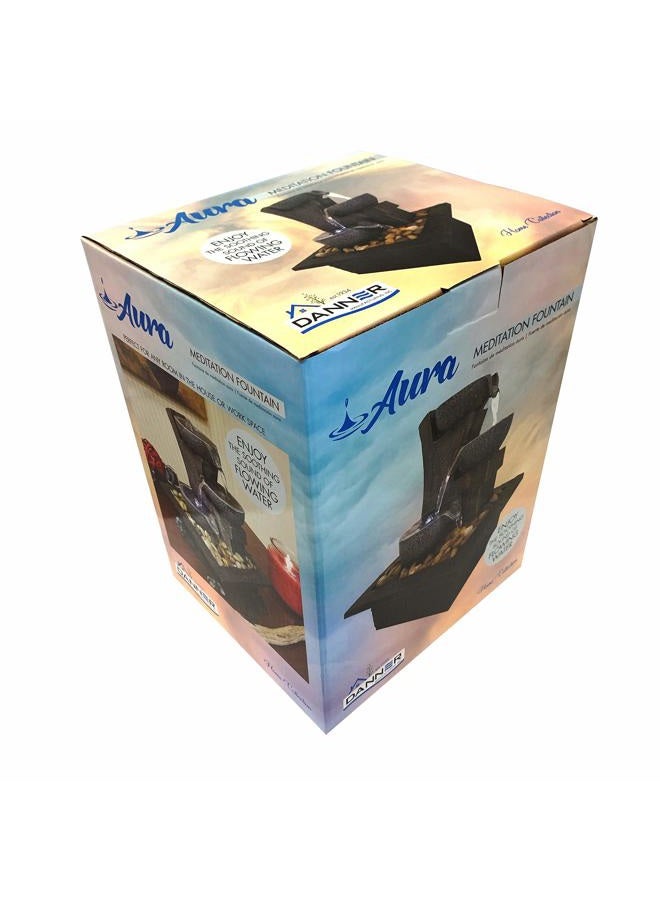 Danner Manufacturing, Inc., Aura Meditation Fountain with 3 Tiered LED Waterfall, Pack of 1, 03801 - Image 4