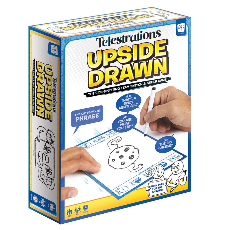USAOPOLY Telestrations Upside Drawn Family Board Game Group Game Partner Up Draw Upside Down Team Game from The Makers of Telestrations Draw Guess to Clues - Image 2