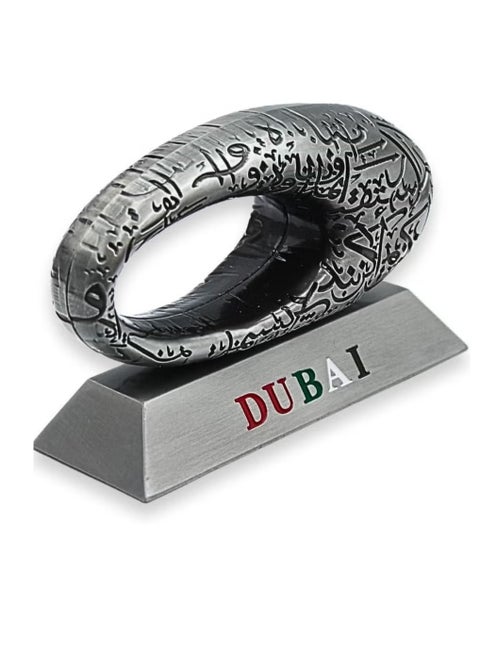 DUBAI FUTURE MUSEUM Dubai Museum of Future 3D Model, museum of Dubai table decor souvenirs Silver