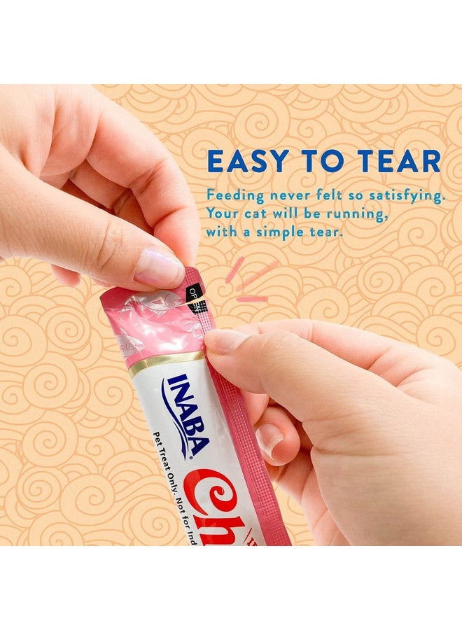 INABA Churu Cat Treats, Grain-Free, Lickable, Squeezable Creamy Purée Cat Treat/Topper with Vitamin E & Taurine, 0.5 Ounces Each Tube, 48 Tubes (4 per Pack), Chicken with Scallop Recipe - Image 5