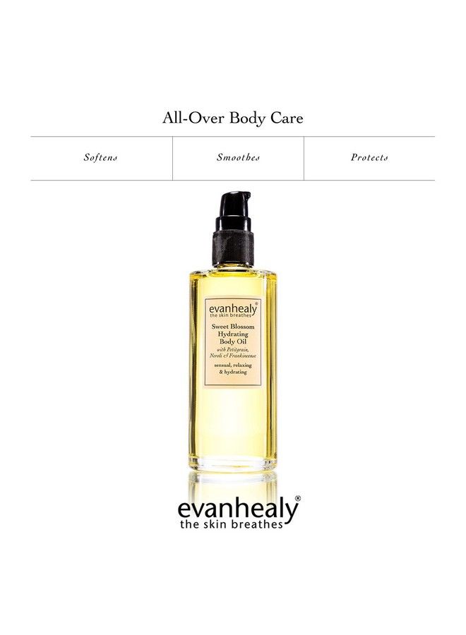 evanhealy Sweet Blossom Hydrating Body Oil ; Organic Jojoba Sesame & Sunflower Oil Blend ; Body Moisturizer Massage Oil Facial Cleanser & Scalp Cleansing - Image 5