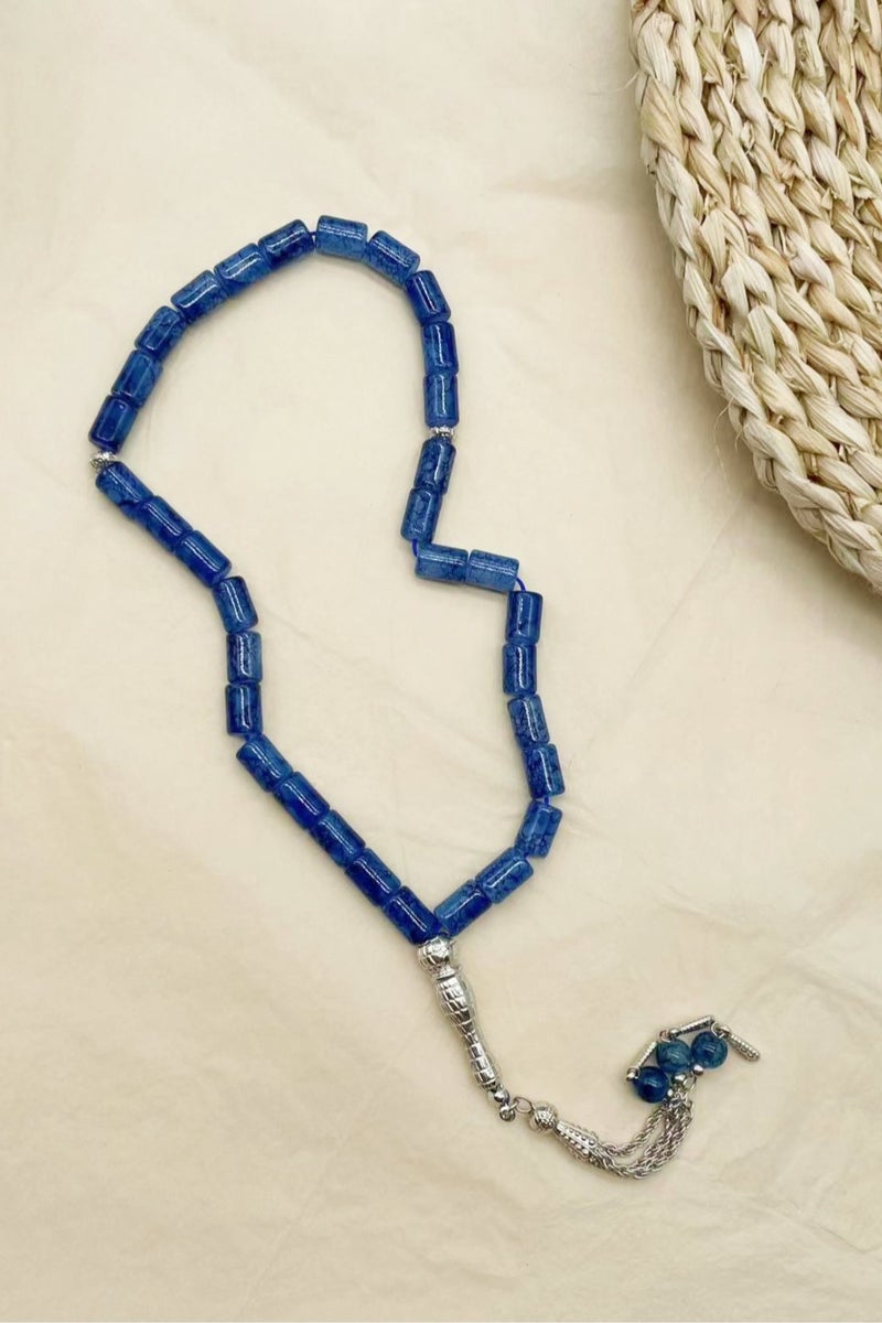 Tasbih 33-bead cylindrical glass prayer beads Arabic exquisite bracelet - Image 3