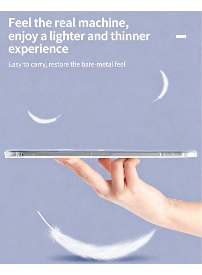 إغرين99 لـ iPad Air 13 بوصة (2024 6th M2 / 2025 7th M3 / 2026 8th M4) / iPad Pro 12.9 بوصة (22/21/20/18) غطاء القضية ، قابل للتشوه 4 + تصميم على شكل Y ، زاوية متعددة ، غطاء اللوح الجلدي الناعم Tpu ، الاستيقاظ التلقائي / النوم ، الطفل الأزرق - Image 5