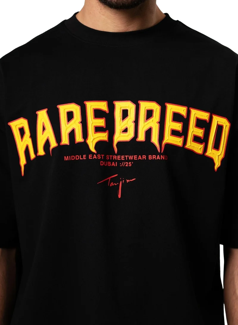 Tanjim Squad  TANJIM SQUAD - 3D RARE BREED T-SHIRT - BLACK for Men | Best Price UAE